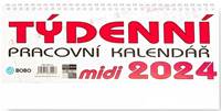 Pracovní midi týdenní 2024 - stolní kalendář