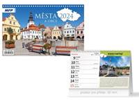 Města a obce ČR 2024 - stolní kalendář