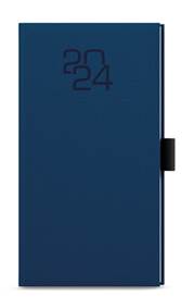 Týdenní diář 2024 Jakub Fabric kapesní modrá