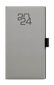 Týdenní diář 2024 Jakub Fabric kapesní šedá
