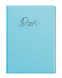 Týdenní diář 2024 Prokop Lamino Pastel B6 modrá