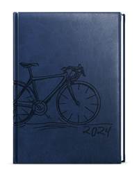 Denní diář 2024 Adam Vivella s ražbou B6 modrá Kolo