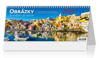 Obrázky ze světa/Obrázky zo sveta - stolní kalendář 2024