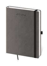 Diář 2024 denní A5 Flexies - tmavě šedá