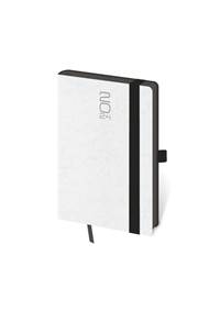 Diář 2024 týdenní kapesní Memory s gumičkou - bílá