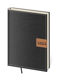 Diář 2024 denní A5 Toledo - černá