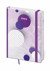 Diář 2024 týdenní A5 Vario - 24 BUBBLES s gumičkou
