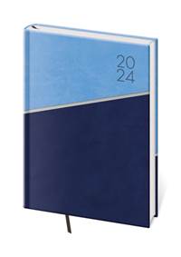 Diář 2024 týdenní A5 Line - modrá