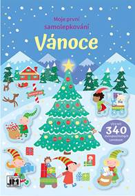 Kniha Moje první samolepkování Vánoce