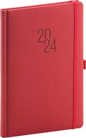Týdenní diář Diamante 2024 červený