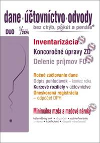 DUO 1/2024 – Dane, účtovnictvo, odvody bez chýb, pokút a penále kúpite na Knihyprekazdeho.sk