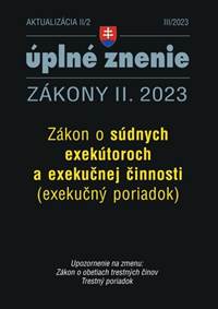 Aktualizácia II/2 2023  – Exekučný poriadok
