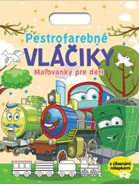 Kniha Pestrofarebné vláčiky - Maľovanky pre deti