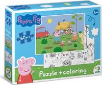 Kniha Oboustranné puzzle Prasátko Peppa Na chalupě