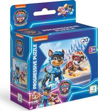 Kniha Puzzle Tlapková patrola Chase a Marshal 20 dílků