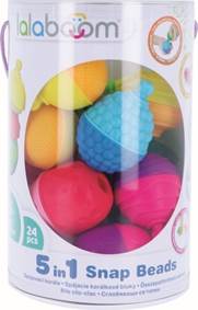 Stavebnice Lalaboom 5v1 Spojovací korále 24 dílů