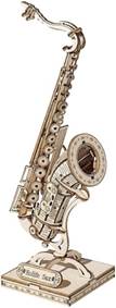 3D dřevěné puzzle Saxofon