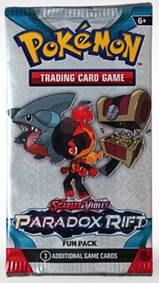 Kniha Pokémon TCG: Scarlet & Violet Paradoxe Rift Fun Pack - 3 additional game cards