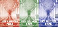Minikalendár 2026 - týždenný stolový kalendár, v troch farbách