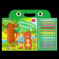 Kniha Zvieratká - maľovanka s voskovkami