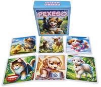 Pexeso maznáčikovia 64 ks kariet modré (spoločenská hra)