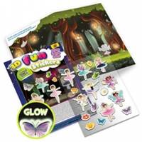 Svietiace 3D nálepky - Kráľovstvo víl