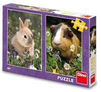 Puzzle 2x48 Králíček a morče kúpite na Knihyprekazdeho.sk