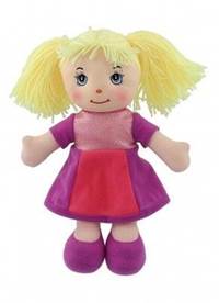 Kniha Panenka Culinka hadrová s blond vlásky látka 32cm