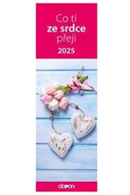 Kniha Nástěnný kalendář Co ti ze srdce přeji 2025