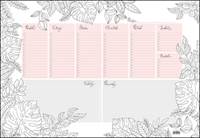 Stolní plánovač A2 2025 týdenní antistres