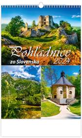 Nástenný kalendár Pohľadnice zo Slovenska 2024