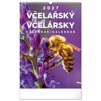 NOTIQUE Nástenný kalendár Včelársky CZ/SK 2027, 33 x 46 cm