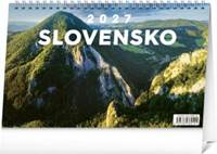 Kniha Stolový kalendár Slovensko 2027, 23,1 x 14,5 cm