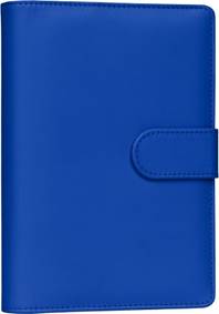 Refill – Týždenný krúžkový diár s vymeniteľnými listami 2027, kráľovsky modrý, 12,5 x 19 cm