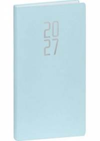 NOTIQUE Vreckový diár Ponza 2027, svetlomodrý, 9 x 15,5 cm
