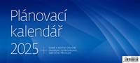 Plánovací kalendář modrý 2025 - stolní kalendář