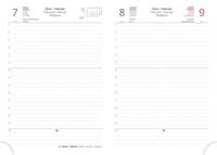 Denní diář 2025 A5 Double Black s poutkem