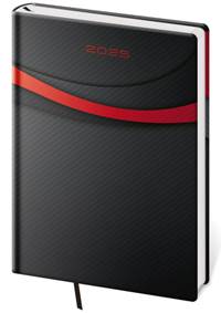 Denní diář 2025 A5 Vario Black design