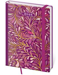 Týdenní diář 2025 A5 Vario Delicate s gumičkou