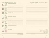 Kapesní diář 2025 Flip černo/zelený