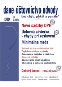 Kniha DUO 1/2025 – Nové sadzby DPH pre rok 2025