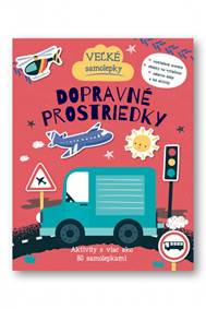 Kniha Dopravné prostriedky - veľké samolepky
