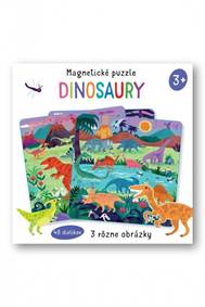Kniha Dinosaury - Magnetické puzzle