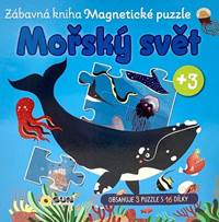 Kniha Mořský svět Zábavná kniha Magnetické puzzle