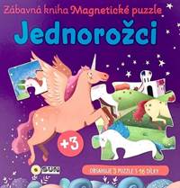 Kniha Jednorožci Zábavná kniha Magnetické puzzle