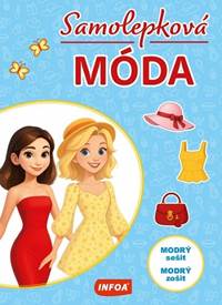 Kniha Samolepková móda - modrý zošit