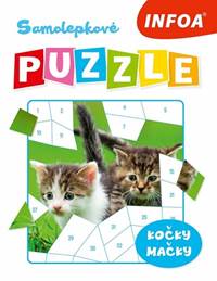 Kniha Samolepkové puzzle - Mačky