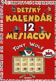 Detský kalendár 12 mesiacov s 365 okienkami