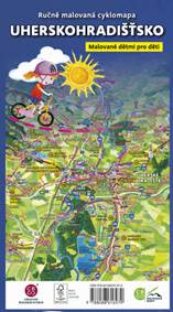 Kniha Ručně malovaná cyklomapa Uherskohradišťsko