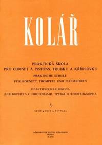 Kniha Praktická škola pro cornet á pistons, trubku a křídlovku 3